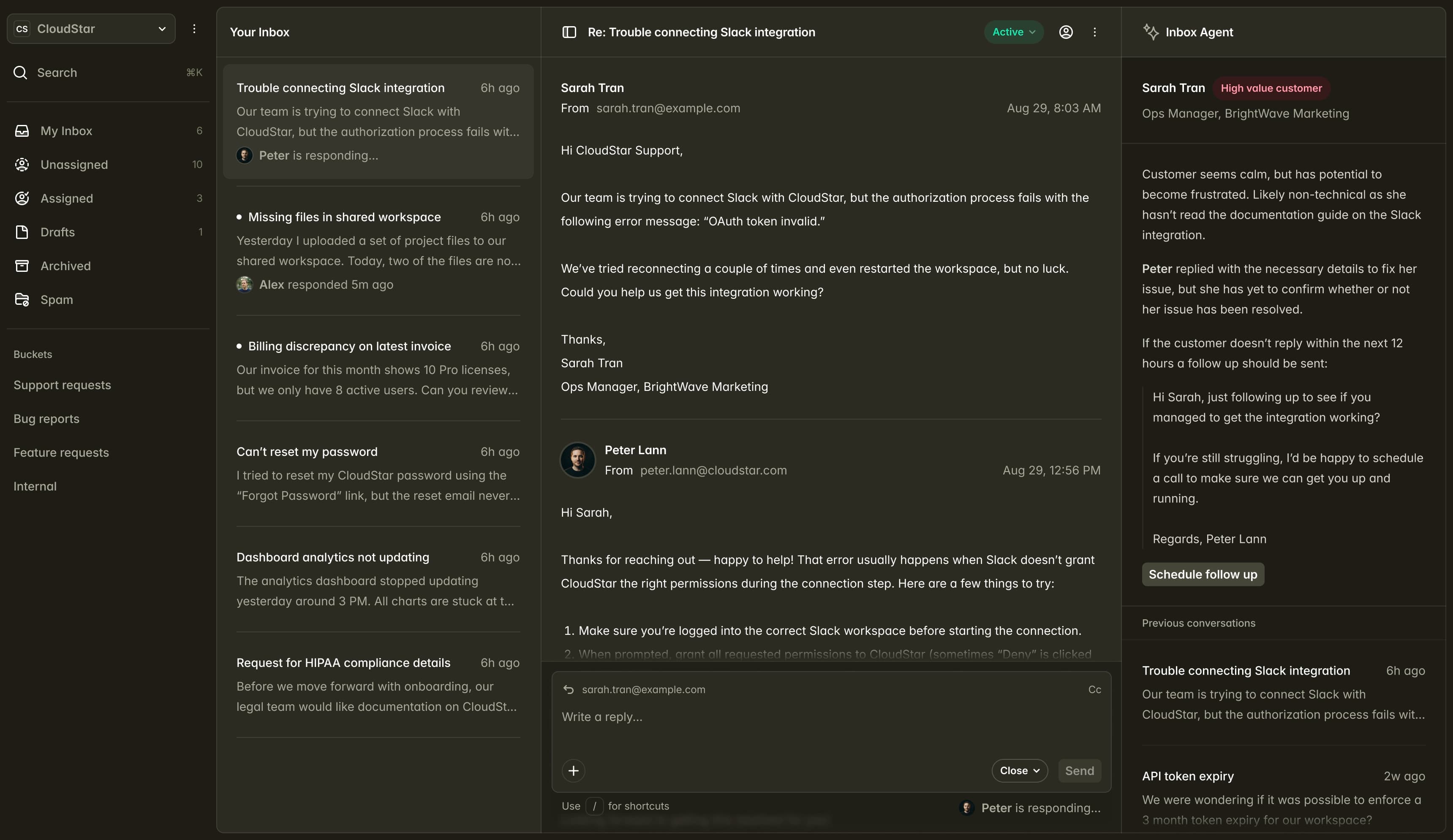 Easyjournal dashboard med transkribering og rapporter